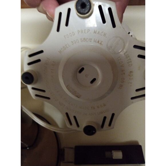 Vintage La Machine By Moulinex Food Processor Deluxe Model 390 Tested & Working - Picture 6 of 6